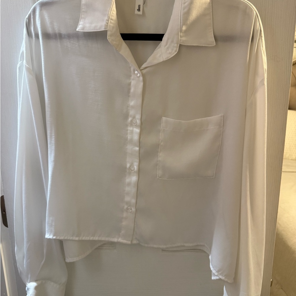 Glam Crisp White Shirt